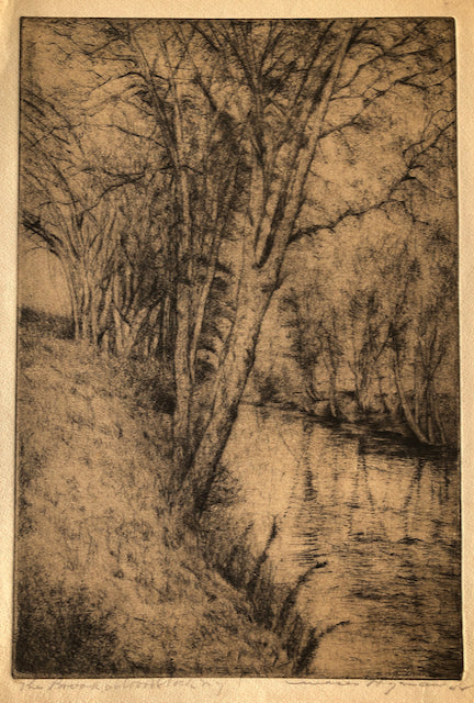 The Brook, Woodstock NY by Moses Hyman, Amer., (1870-1956)