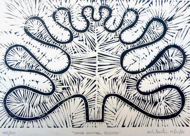 Wild Winter Solstice by M.G. Martin, Amer., (1931-2013)