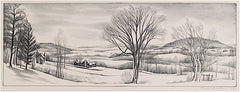 "Connecticut in Winter" by Vera Andrus, Amer., (1895-1979)