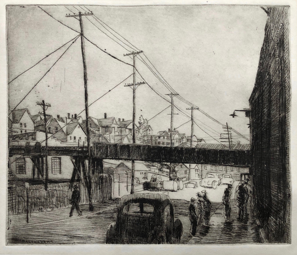 South Main St., Waterbury, by Edward J. Balthazar, Amer., (1889-1956)