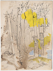 "Winter Trees" by Gertrude Barrer, Amer., (1921-1997)
