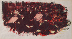 "Au Theatre" by Pierre Bonnard, Fr. (1867-1947)
