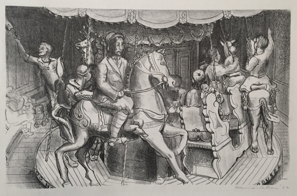 "Carousel" by Minna Citron, Amer., (1896-1992)