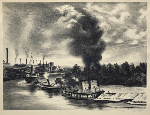 Mina Citron, Amer., (1896-1992), Harlem River Freight