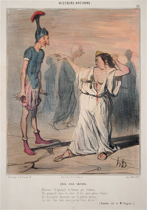 Honore Daumier Enee Aux Enfers