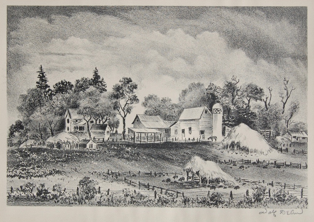 Adolf Dehn Minnesota Farmyard