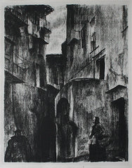 "Parisian Alley" by Clark Fay, Amer., 1894-1955)
