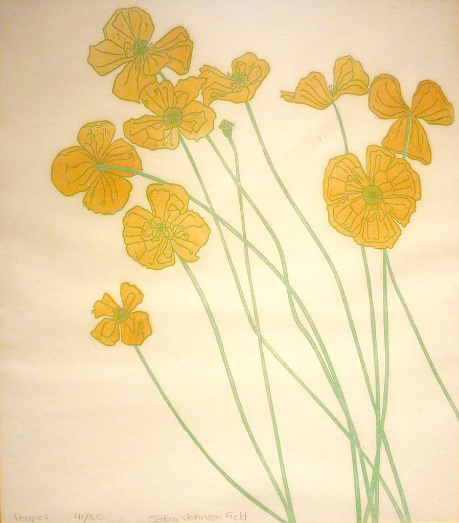 "Poppies", Sabra Johnson Field, Amer., (B.1935)