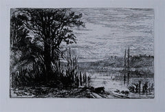 "Cernay la Ville" by Eliza Greatorex, Irish-Amer., (1819-1897)