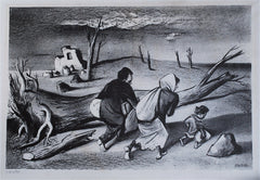 "Uprooted" by William Gropper, Amer., (1897-1977)