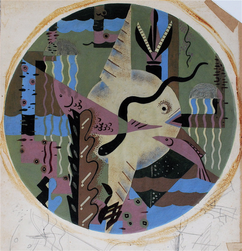 Douglas Reid Hansen Tondo Abstraction: Nautical Motif