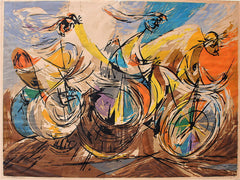 "The Little 500" by Seong Moy, Chinese-Amer., (1921-2013)
