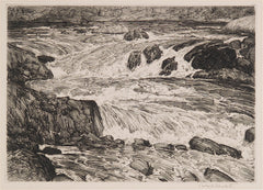"Mountain Stream" by Robert Hogg Nisbet, Amer., (1879-1961)