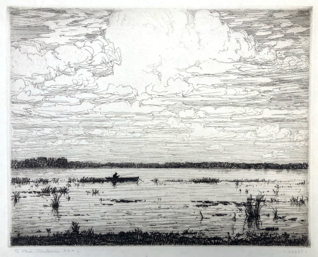 Fisherman, Lake Tohopikiliga, by Robert Hogg Nisbet, Amer., (1879-1961)