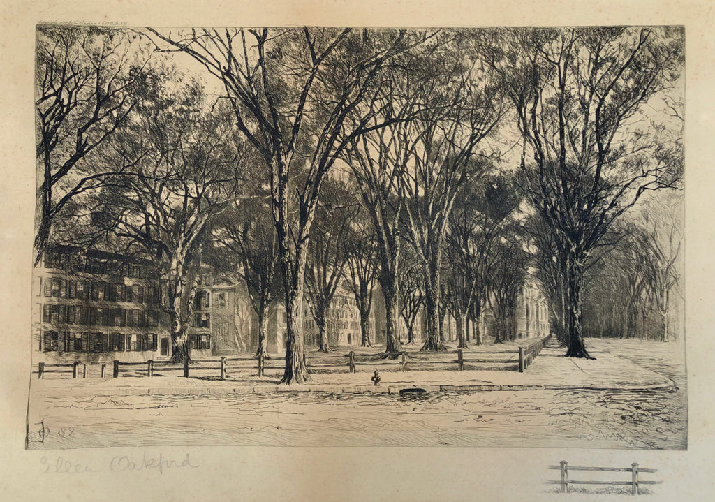 Yale Campus, by Ellen Oakford, Amer., (1855?-1898)