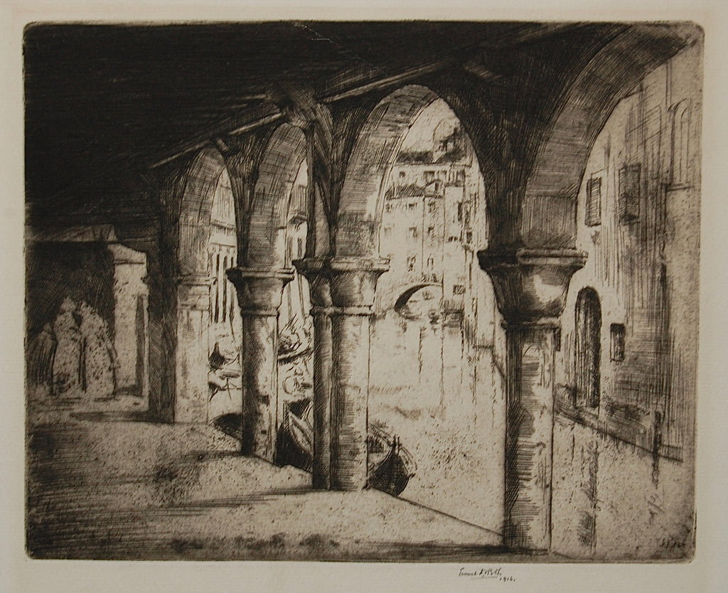 "An Arcade Venice" by Ernest D. Roth, Amer., (1879-1964)