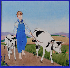 "Off to Pasture" by Alice Pauline Schafer, Amer., (1899-1980)