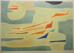 "Provence-Vent Lumiere" by Gustav Singier, Begin-Fr., (1909-1984)