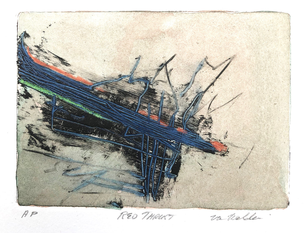 "Red Thrust" by Dan Welden, Amer., (B.1941)