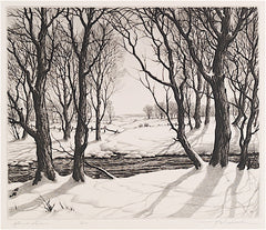 "Afternoon Shadows" by Ronau W. Woiceske, Amer.,  (1887-1953)