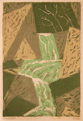 "Waterfall" by Joseph Zenk, Amer., (1904-2000)