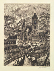 Samuel Chamberlain, Amer., (1895-1975), Market Day At Senlis
