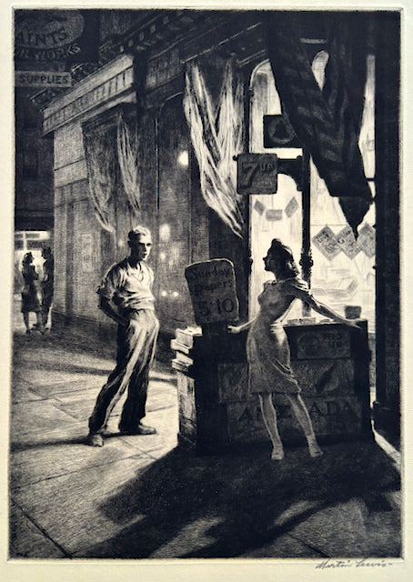 Martin Lewis, Amer., (1881-1962), Chance Meeting