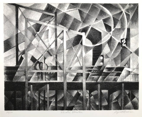Elevated Structure, by August Mosca, Amer., (1905-2003)