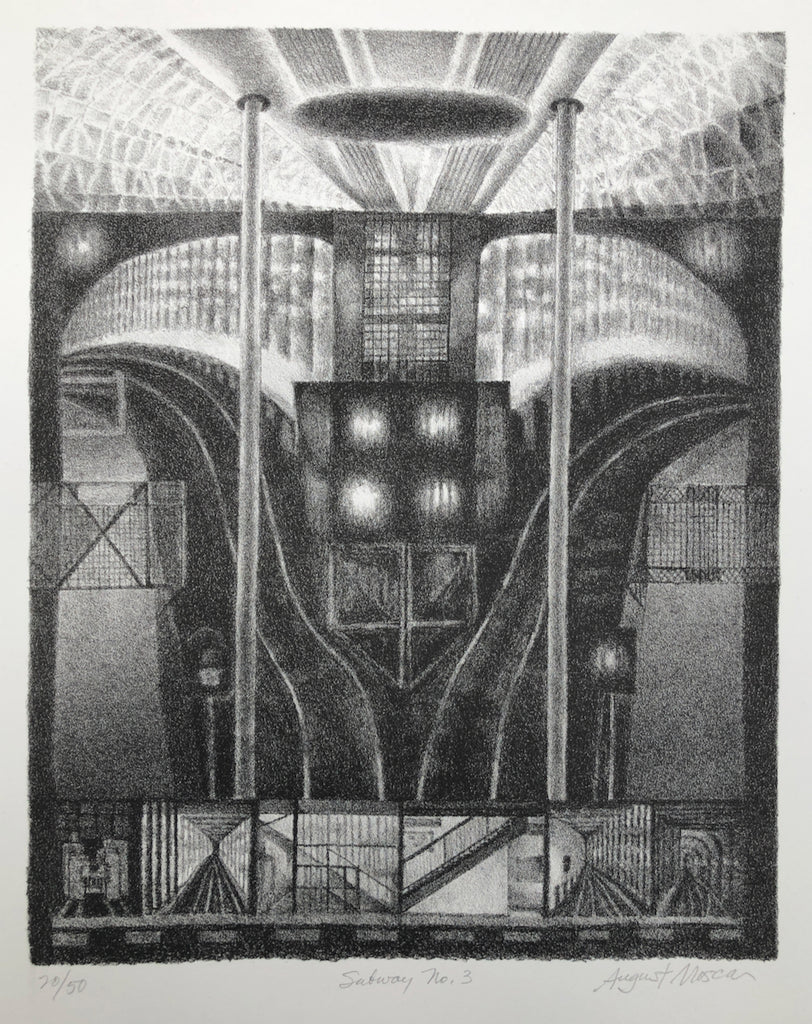 Subway No. 3, by August Mosca, Amer., (1905-2003)