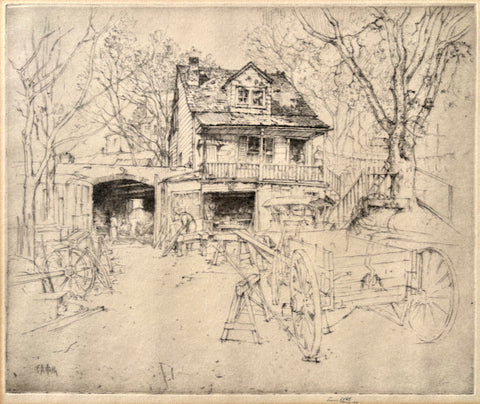 Ernest D. Roth, Germ-Amer., (1879-1964), The Wheelwright Shop, New Rochelle