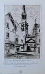 "Saint Pourcain" by John Taylor Arms, Amer., (1887-1953)