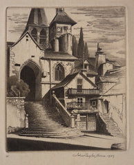 "Estaing, (Aveyron)" by John Taylor Arms, Amer., (1887-1953)