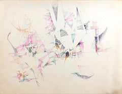 Indian Space Abstraction, Gertrude Barrer, Amer., (1921-1997),