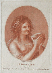 "Bacchant" by Francesco Bartolozzi, Italian, (1727-1815)