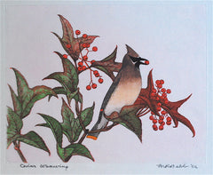 "Cedar Waxwing" by Maurice R. Bebb, Amer., (1891-1986)