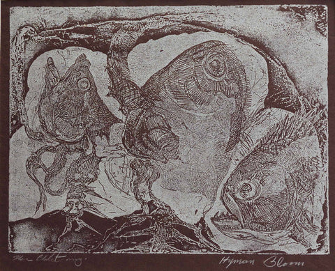 Hyman Bloom Three Fish Heads