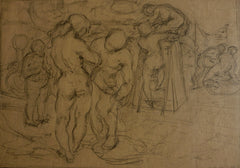 "Staging The Act" by Hyman Bloom, Latvian-Amer., (1913-2009)