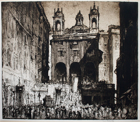 Frank W. Brangwyn St. Peter's of the Exchange, Genoa