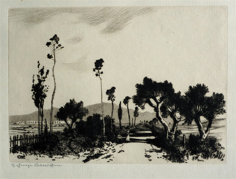 George Elbert Burr Road in the Campagna, Rome 