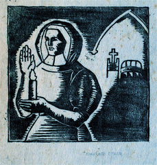 "Nurse with Candle" by Elisabeth Chase, Amer., (20th Century)