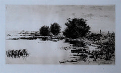 "A Pond by the Sea" by Gabrielle DeVaux Clements, Amer., (1858-1948)