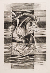 "Conflict" by Werner Drewes, German-Amer., (1899-1985)