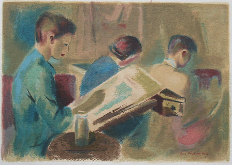 "The Art Class" by Guy Pene du Bois, Amer., (1884-1958)