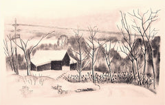 "Along the Hudson" by Ernest Fiene, Amer., (1894-1965)