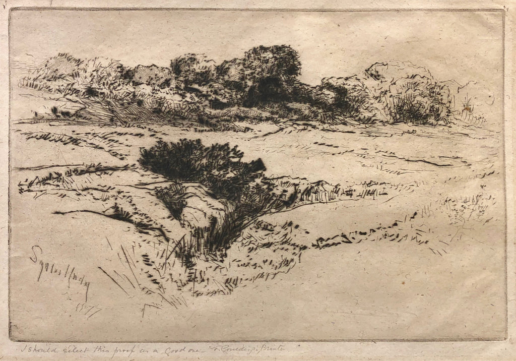 Windmill Hill No.2, by Sir Francis Seymour Haden, Eng., (1818-1910)