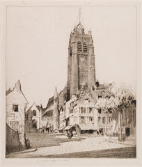 "The Black Tower" by W. Lee Hankey, Eng., (1869-1952)