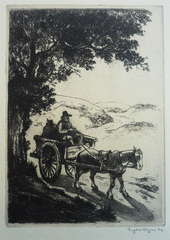 Eugene Higgins Pioneer in Wagon