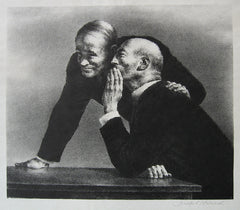 "The Confidence" by Joseph Hirsch, Amer., (1910-1981)