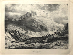 "Eglise de Saint Hectaire, Auvergne" by Eugene Isabey, Fr., (1803-1886)