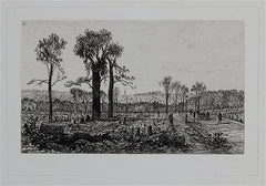 "Avenue de Boulogne, Pres de La Porte D'Auteuil" by Maxime Lalanne, Fr., (1827-1886)